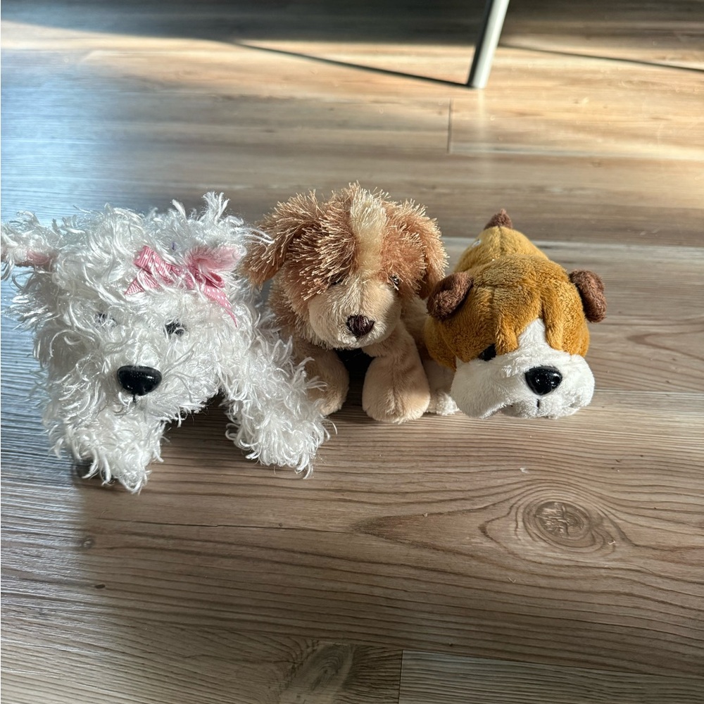 Webkinz: Set of Three Plush Dog Toys. No tags